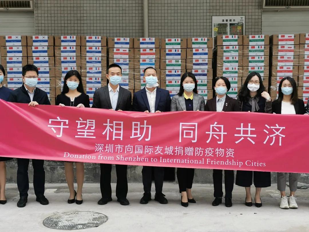 Shenzhen City Donates 1,500,000 Medizinische Masken des Winner Medical für 24-Länder